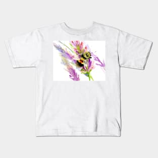 Bee and Flowers Kids T-Shirt